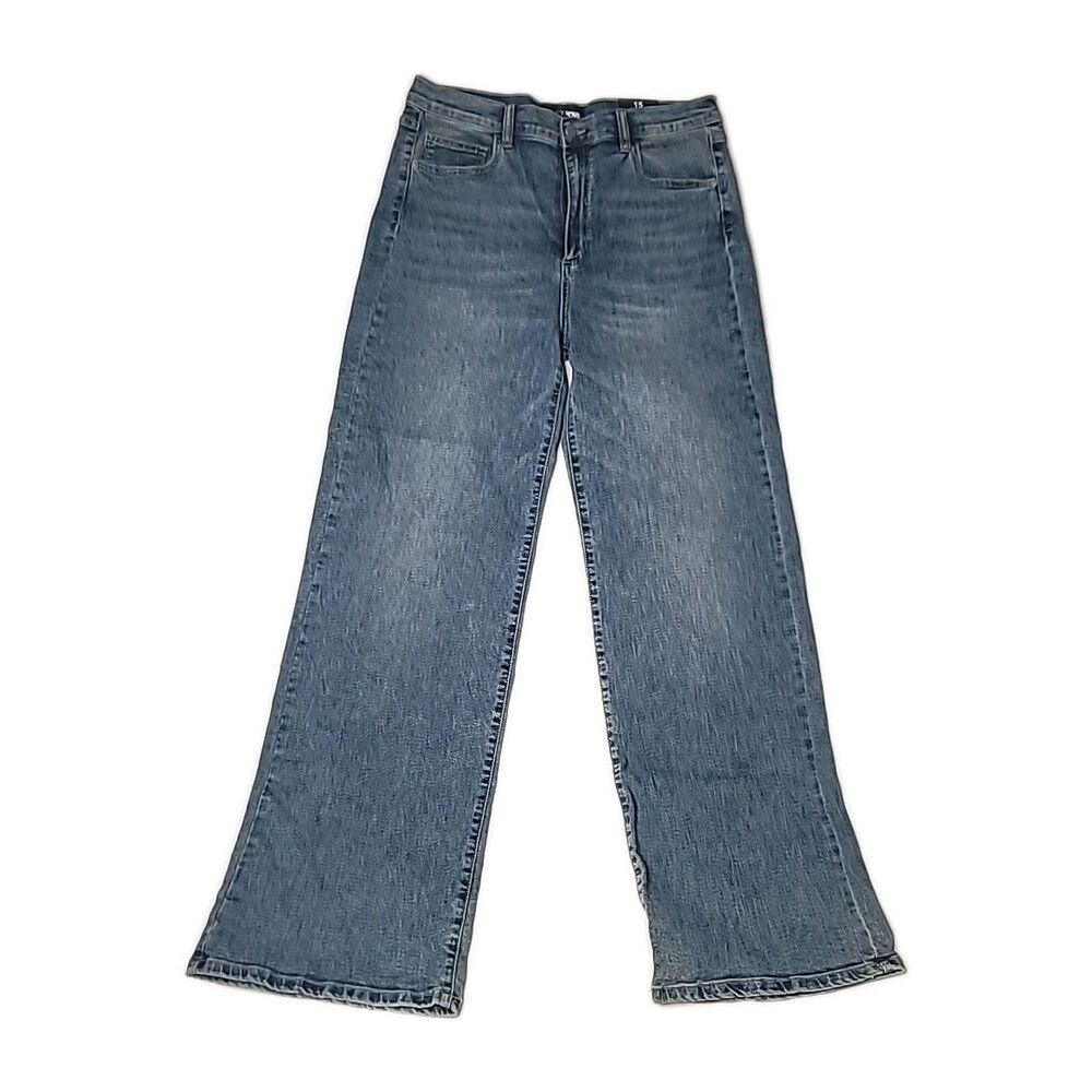Women's Denim Jeans Reality Star Stretch Straight Wide Leg Jeans Size 15 - Picture 3 of 6